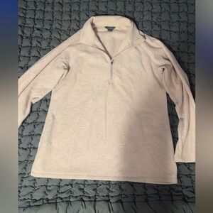 Eddie Bauer Light Pink Fleece Pullover